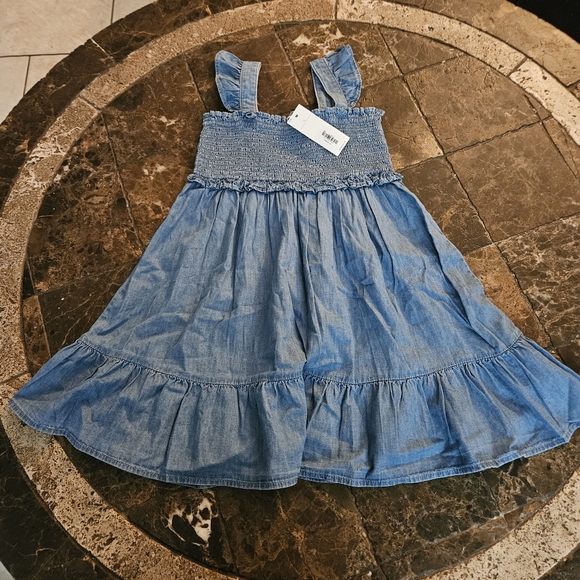 Janie and Jack Girl's Chambray Dress Size 6 NWT - Picture 2 of 6